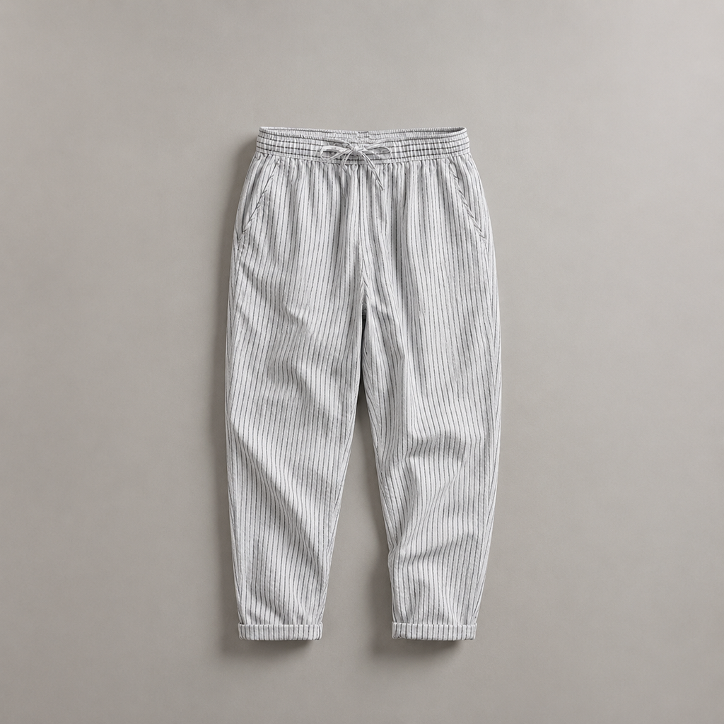 Short en lin à rayures – LYNO
