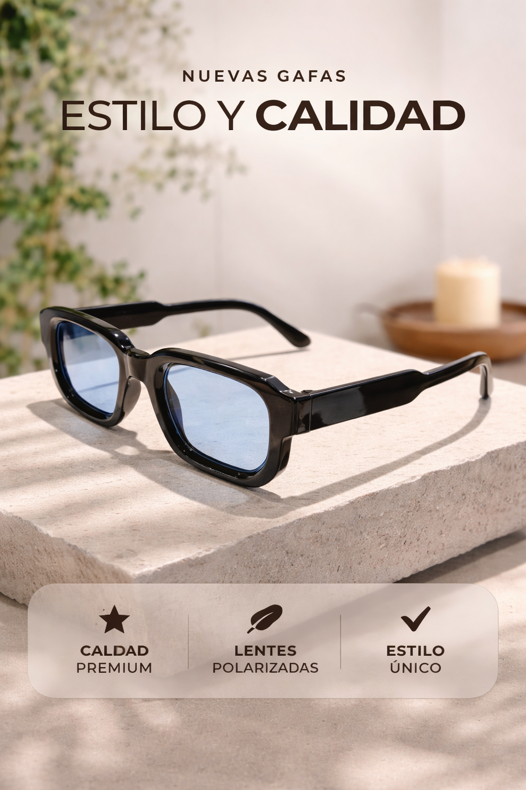 Gafas de sol rectangulares vintage – LYNO