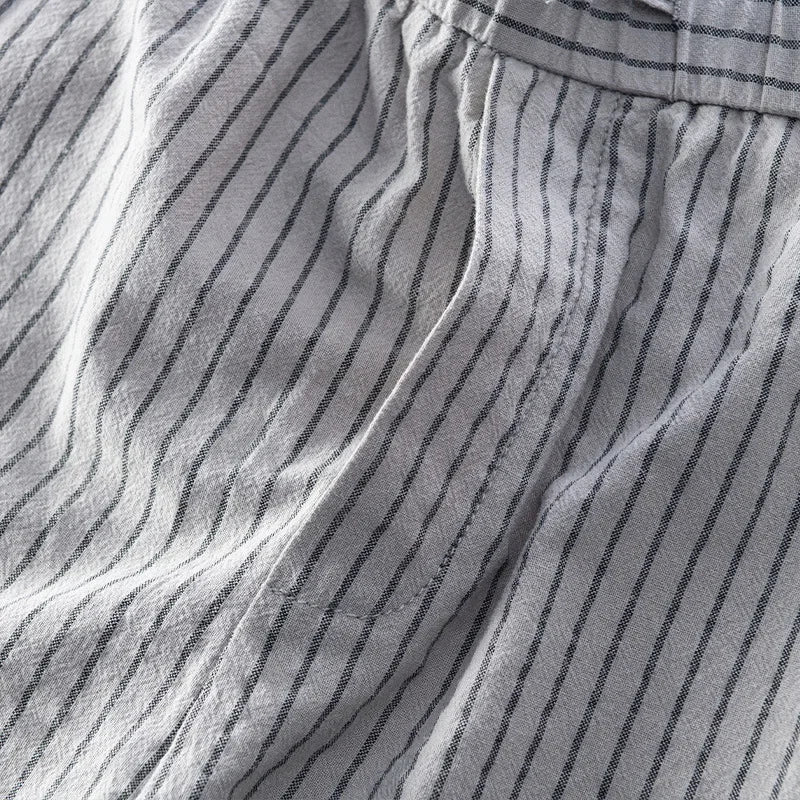Short en lin à rayures – LYNO