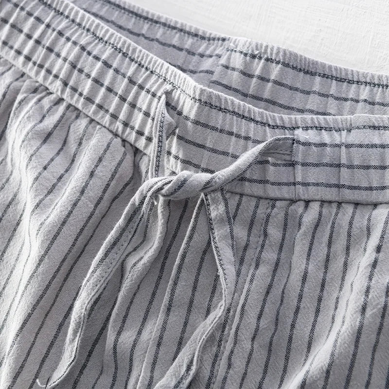 Short en lin à rayures – LYNO